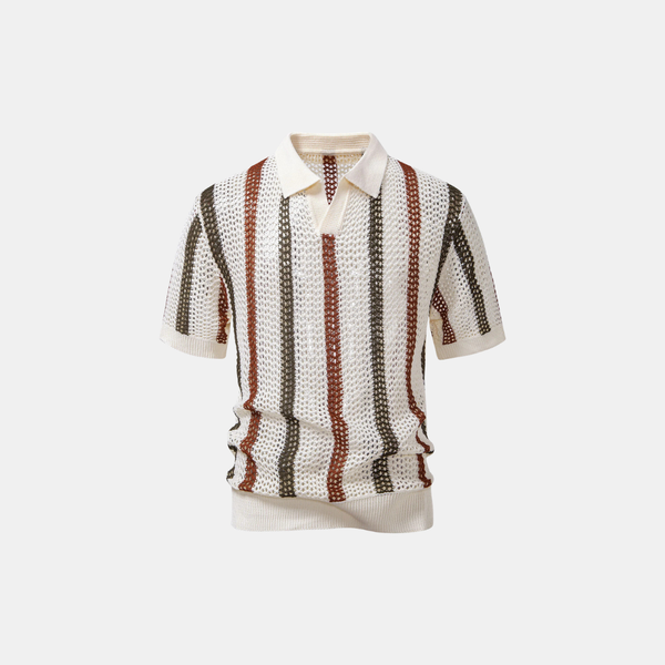 Polo a Righe Estive in Maglia