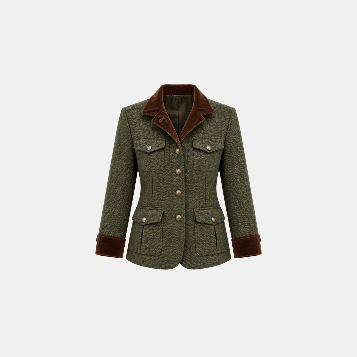 Olivia ⎸ Blazer in Twill con Profili a Contrasto