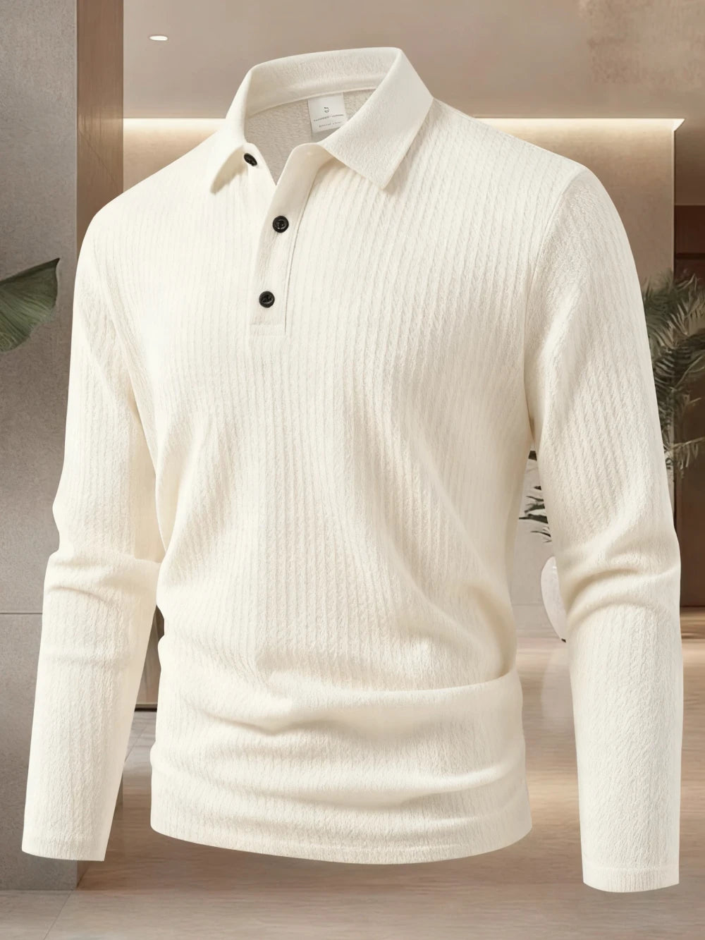 Cămașă Polo Casual Mânecă Lungă