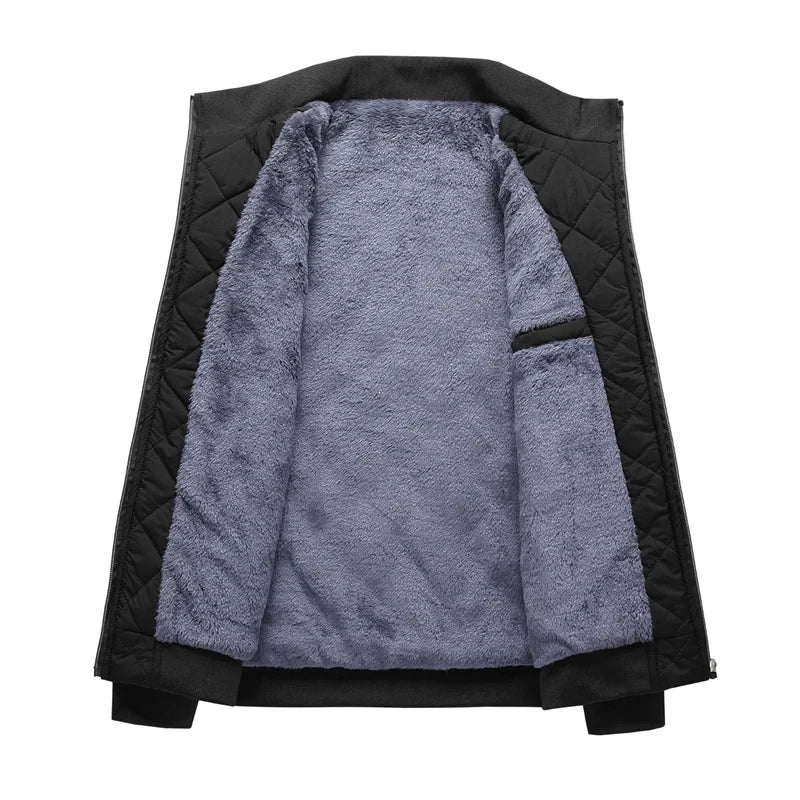 Geacă bomber cu căptușeală fleece