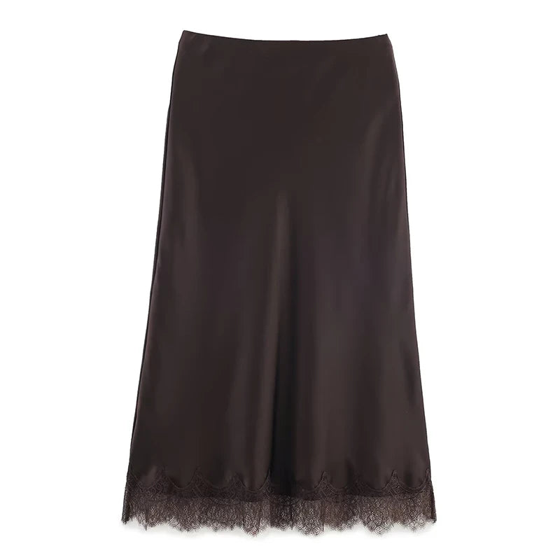 Fusta Midi A-Line Vintage