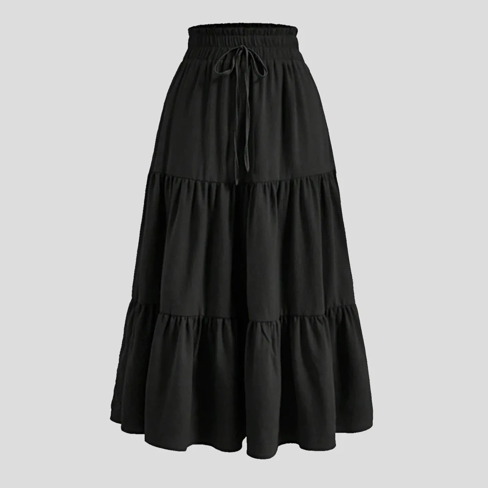 Fusta maxi boho cu imprimeu floral