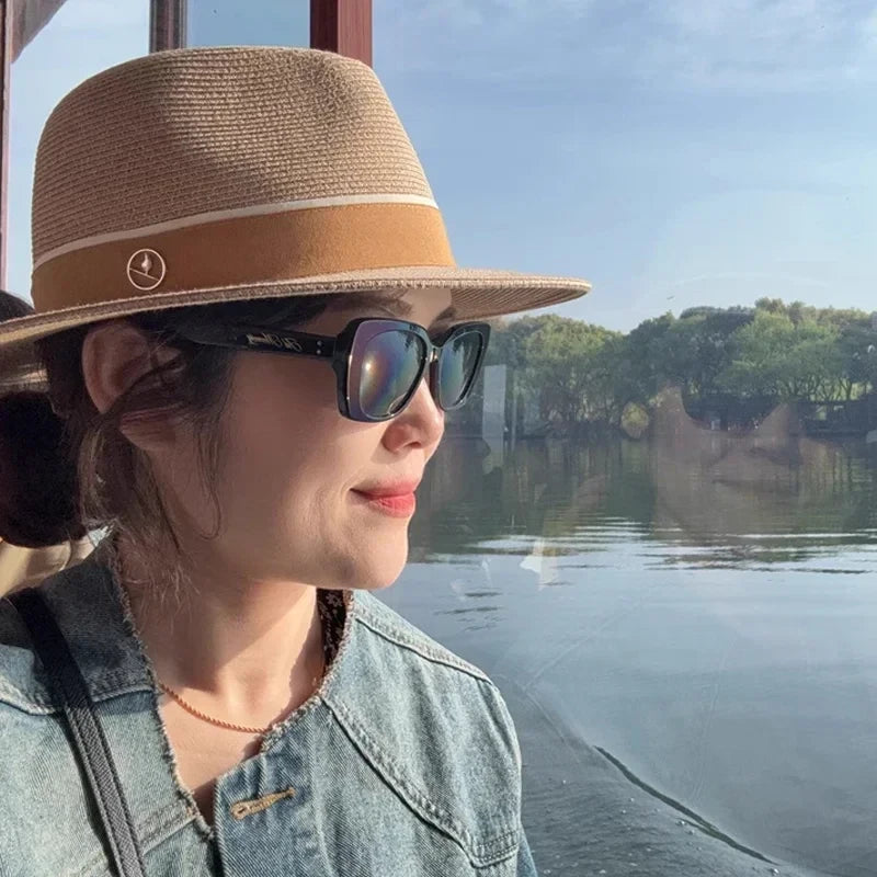 Palarie Fedora din Paie Panama