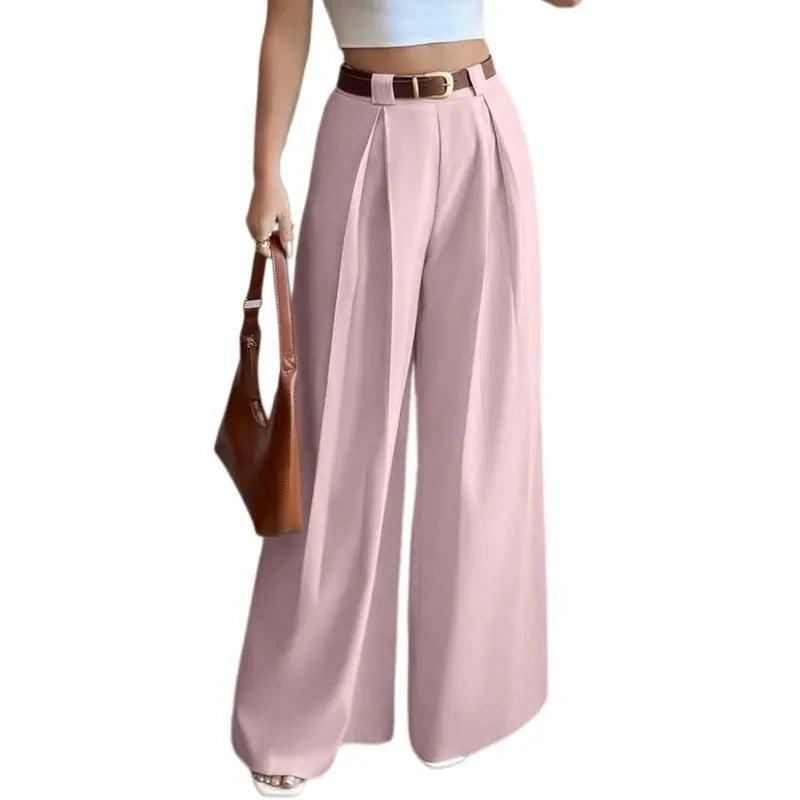 Pantaloni eleganți cu croială largă