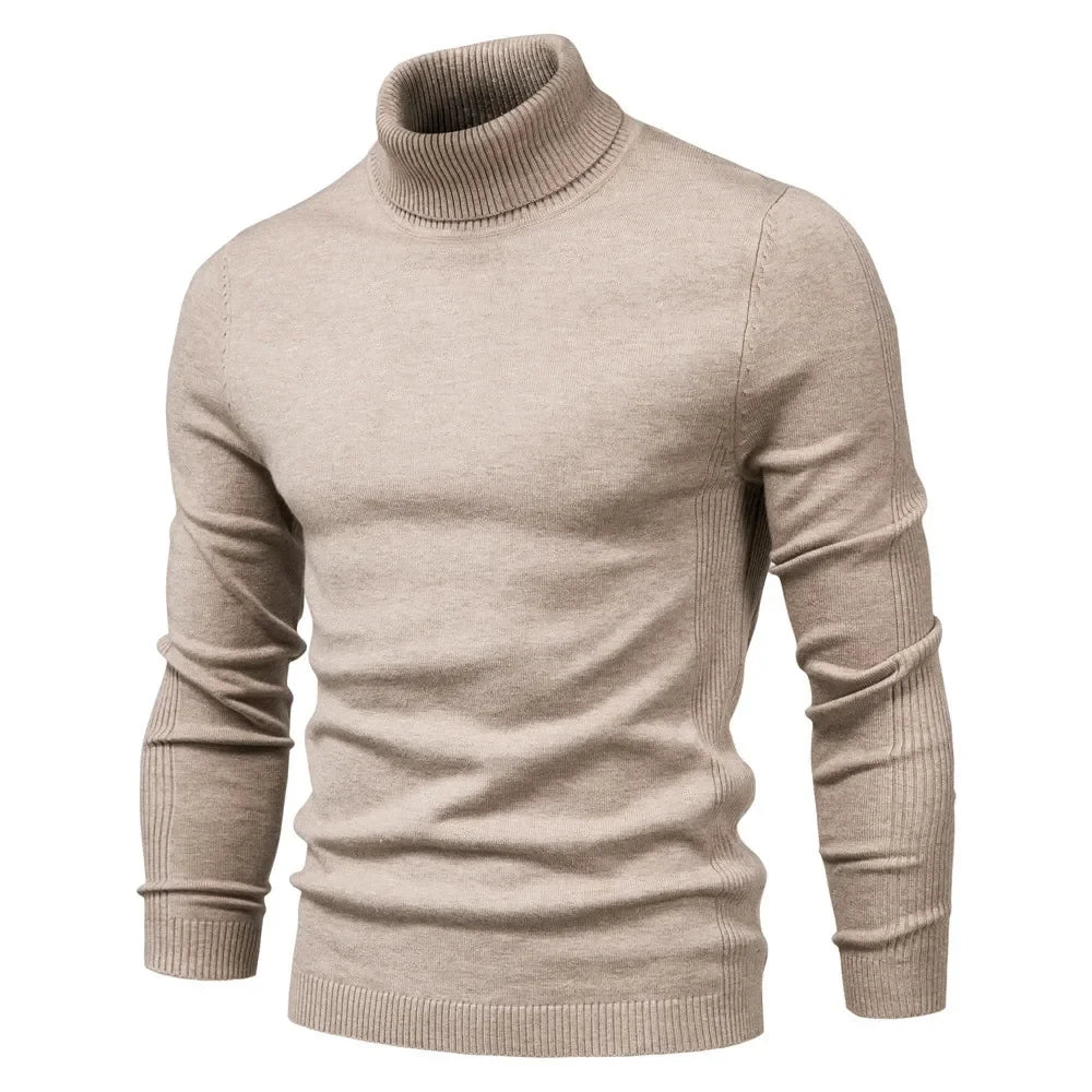 Pulover tricotat casual cu guler