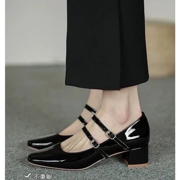 Pantofi Mary Jane retro