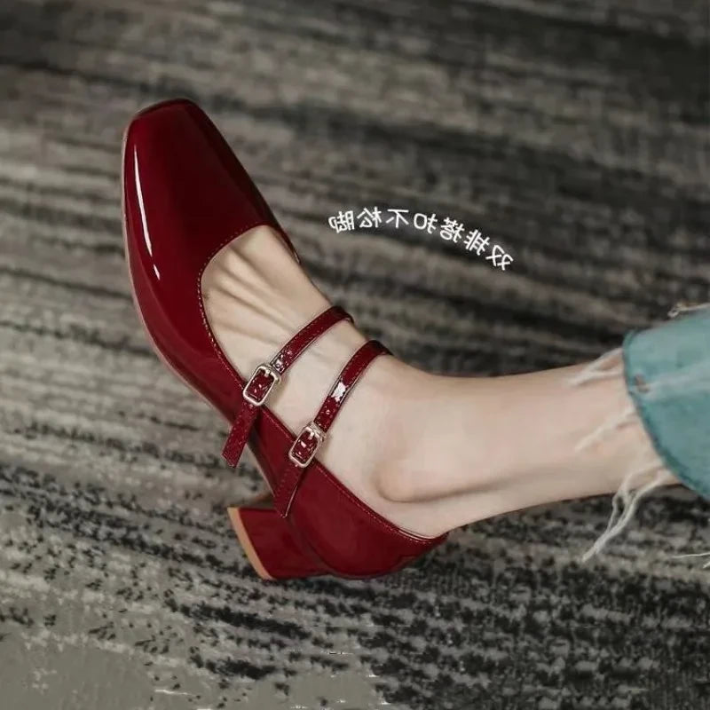 Pantofi Mary Jane retro