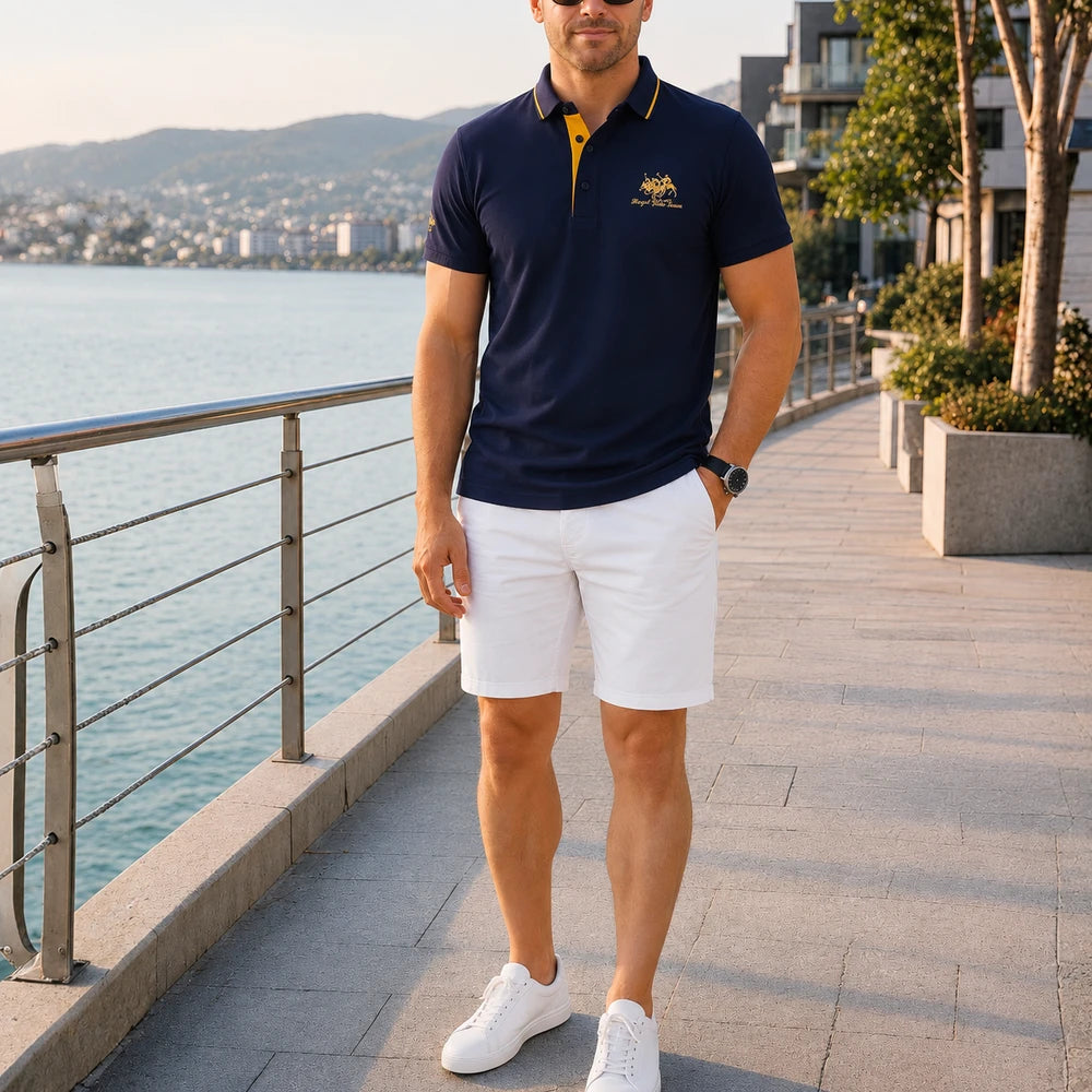 Polo elegant din bumbac