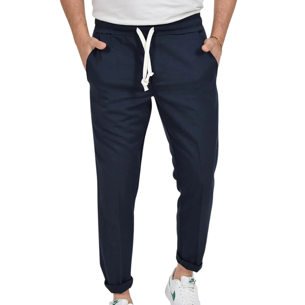 Pantaloni casual cu șnur