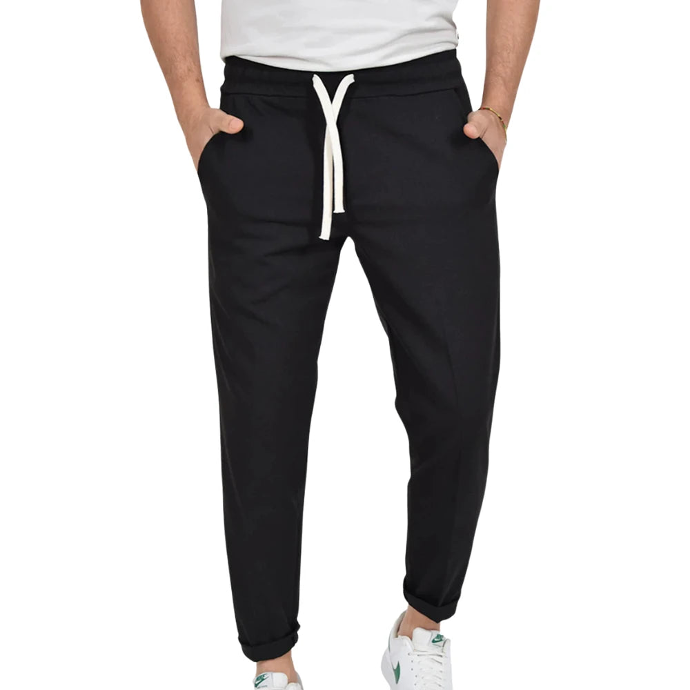 Pantaloni casual cu șnur
