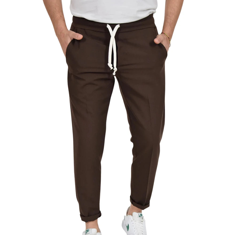 Pantaloni casual cu șnur