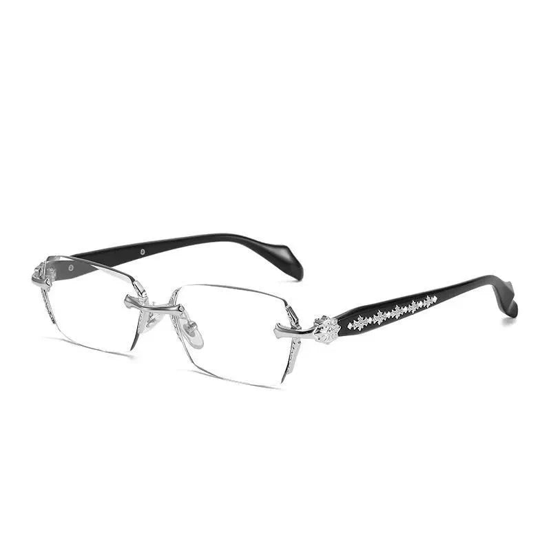 Occhiali da lettura rettangolari rimless