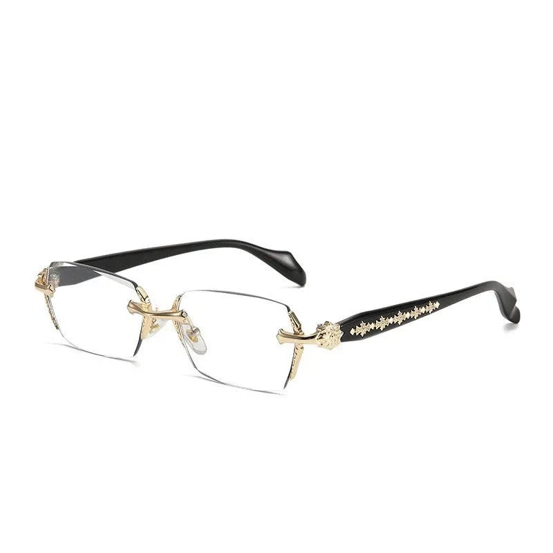 Occhiali da lettura rettangolari rimless