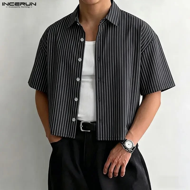 Camicia Rigata Estiva Uomo