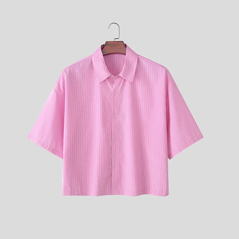Camicia Rigata Estiva Uomo