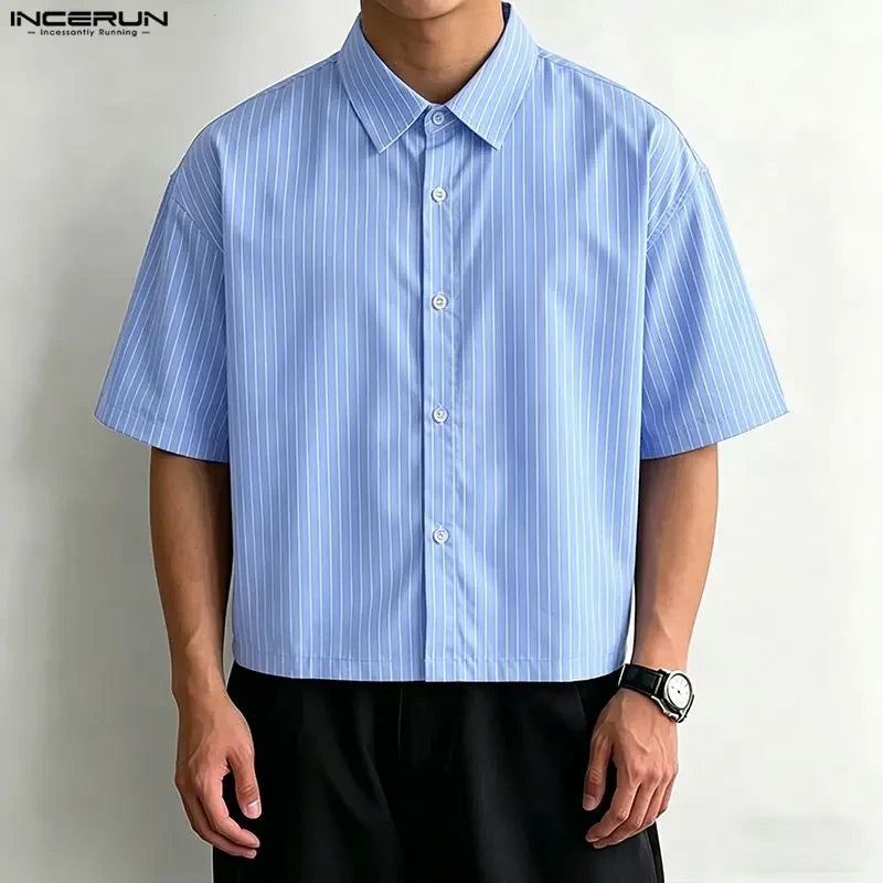Camicia Rigata Estiva Uomo