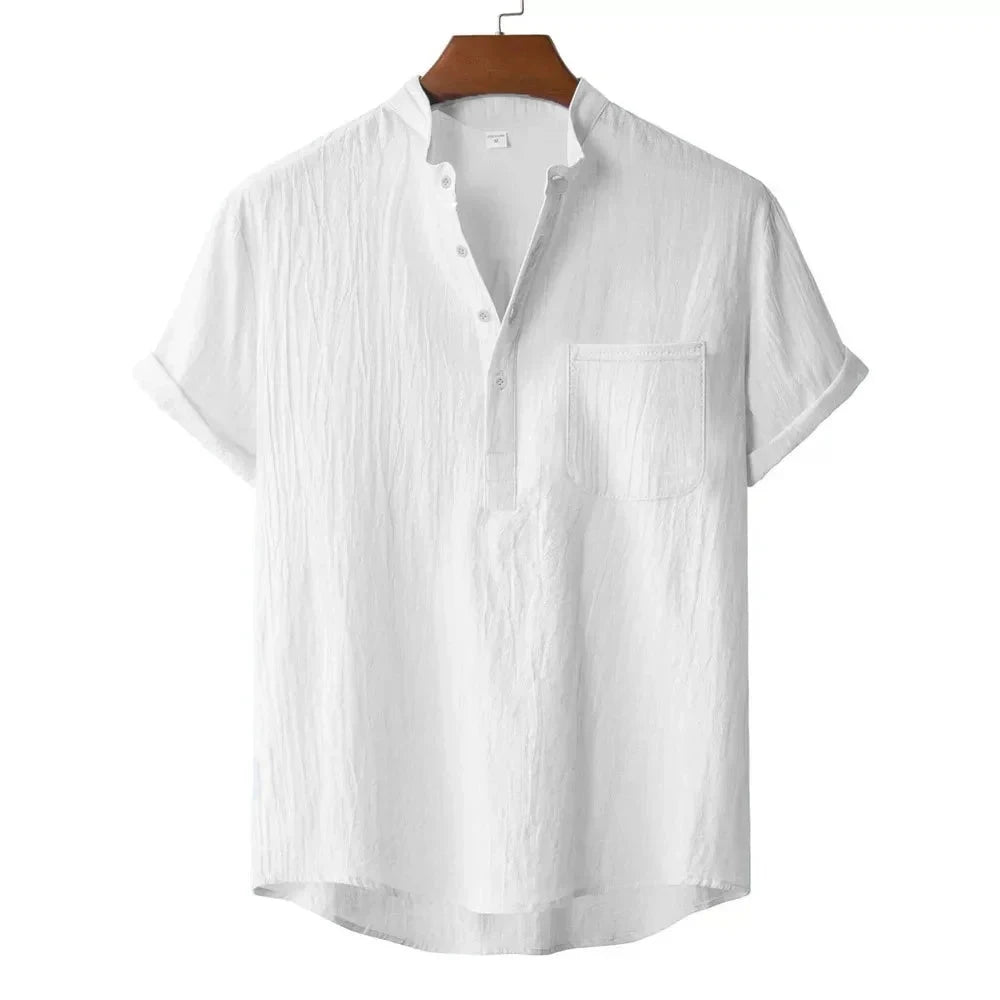 Tricou din bumbac și in
