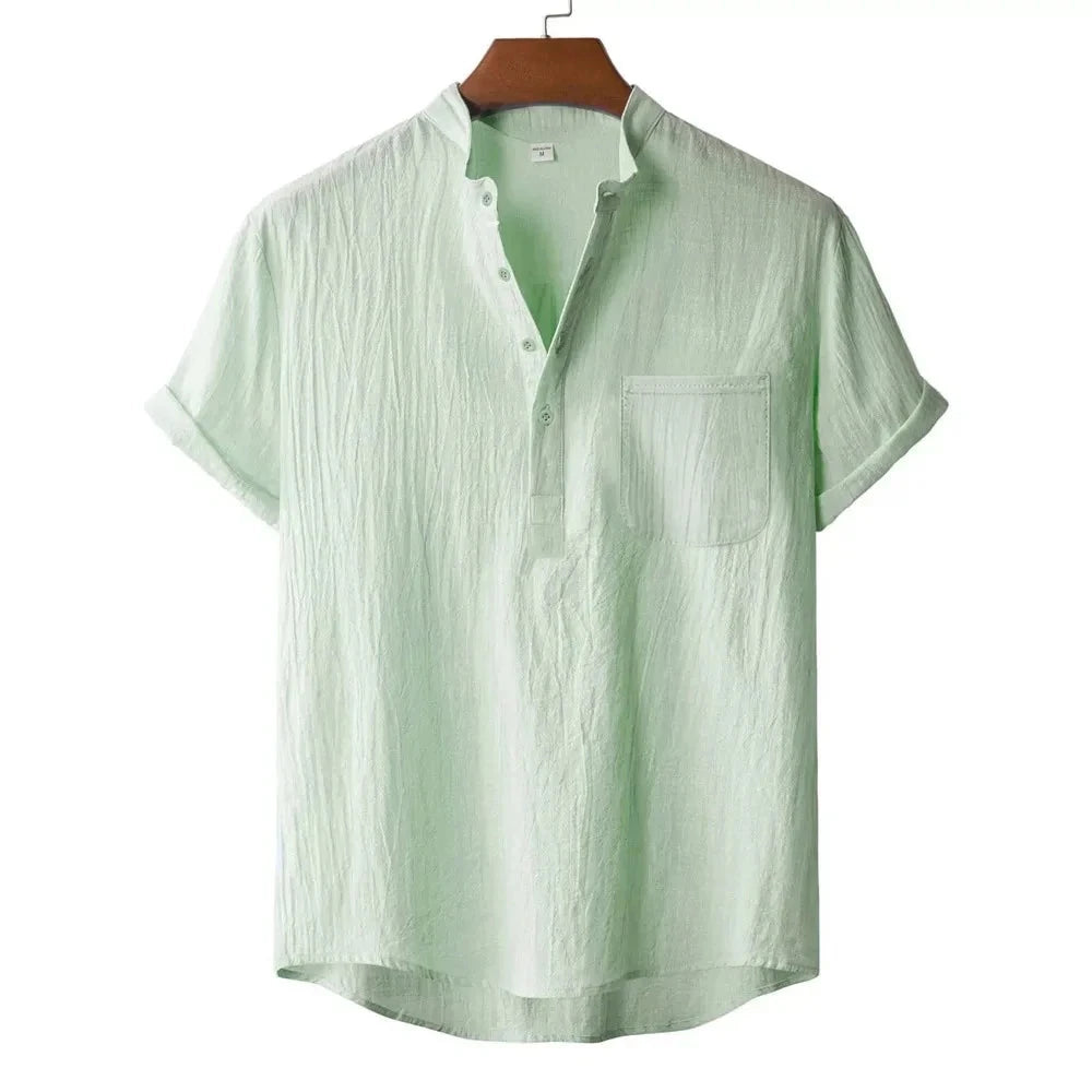 Tricou din bumbac și in