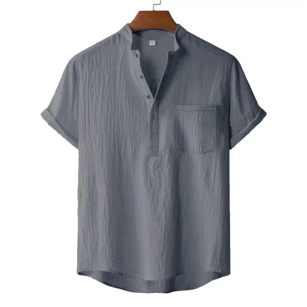 Tricou din bumbac și in
