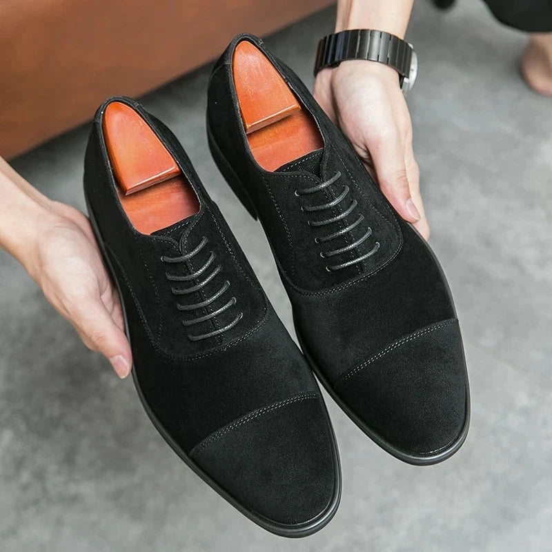 Scarpe Eleganti Pelle Scamosciata