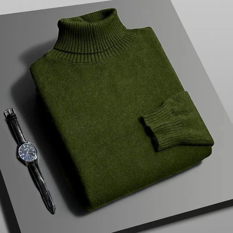 Pullover Tricotat Guler Inalt