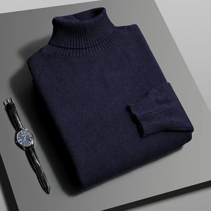 Pullover Tricotat Guler Inalt