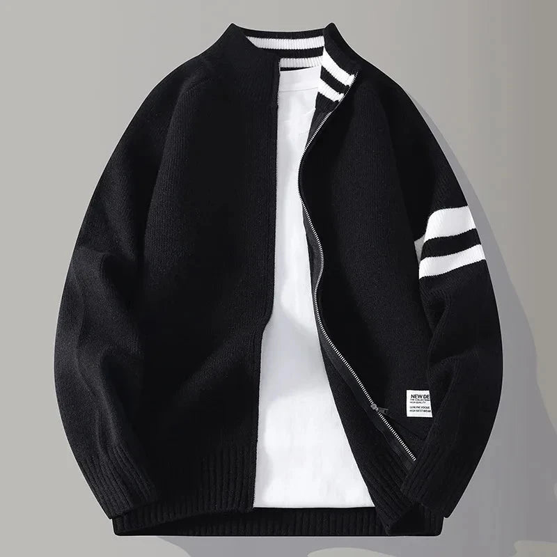 Pullover Tricotat Guler Înalt