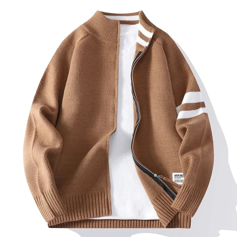 Pullover Tricotat Guler Înalt