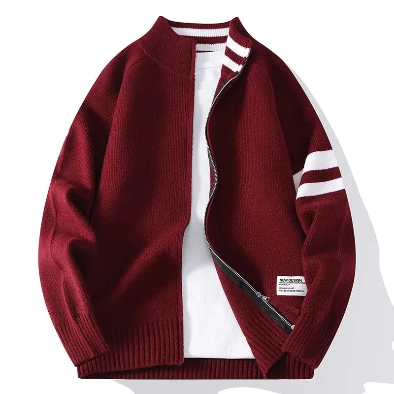 Pullover Tricotat Guler Înalt
