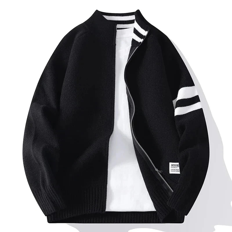 Pullover Tricotat Guler Înalt