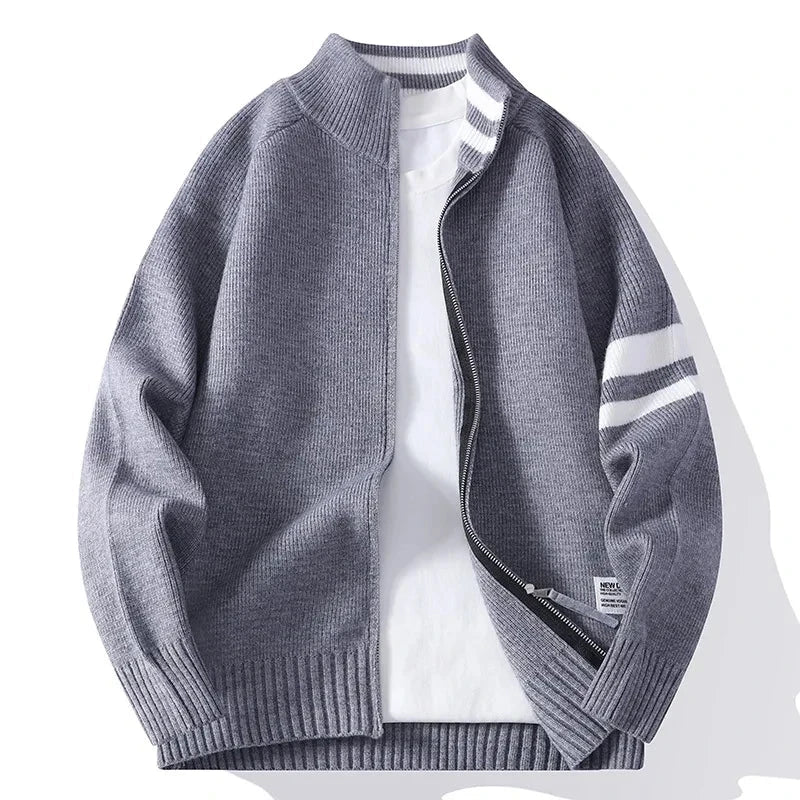 Pullover Tricotat Guler Înalt