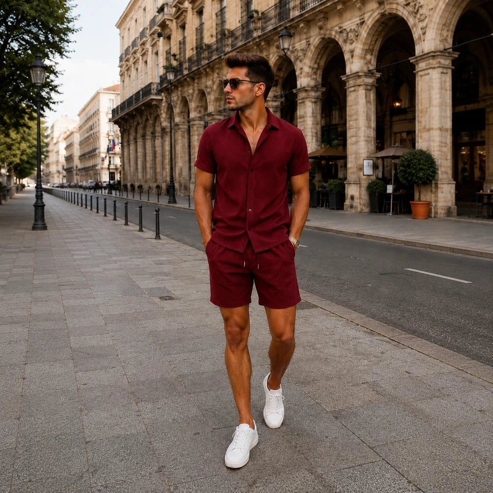 Set Estivo Waffle Uomo