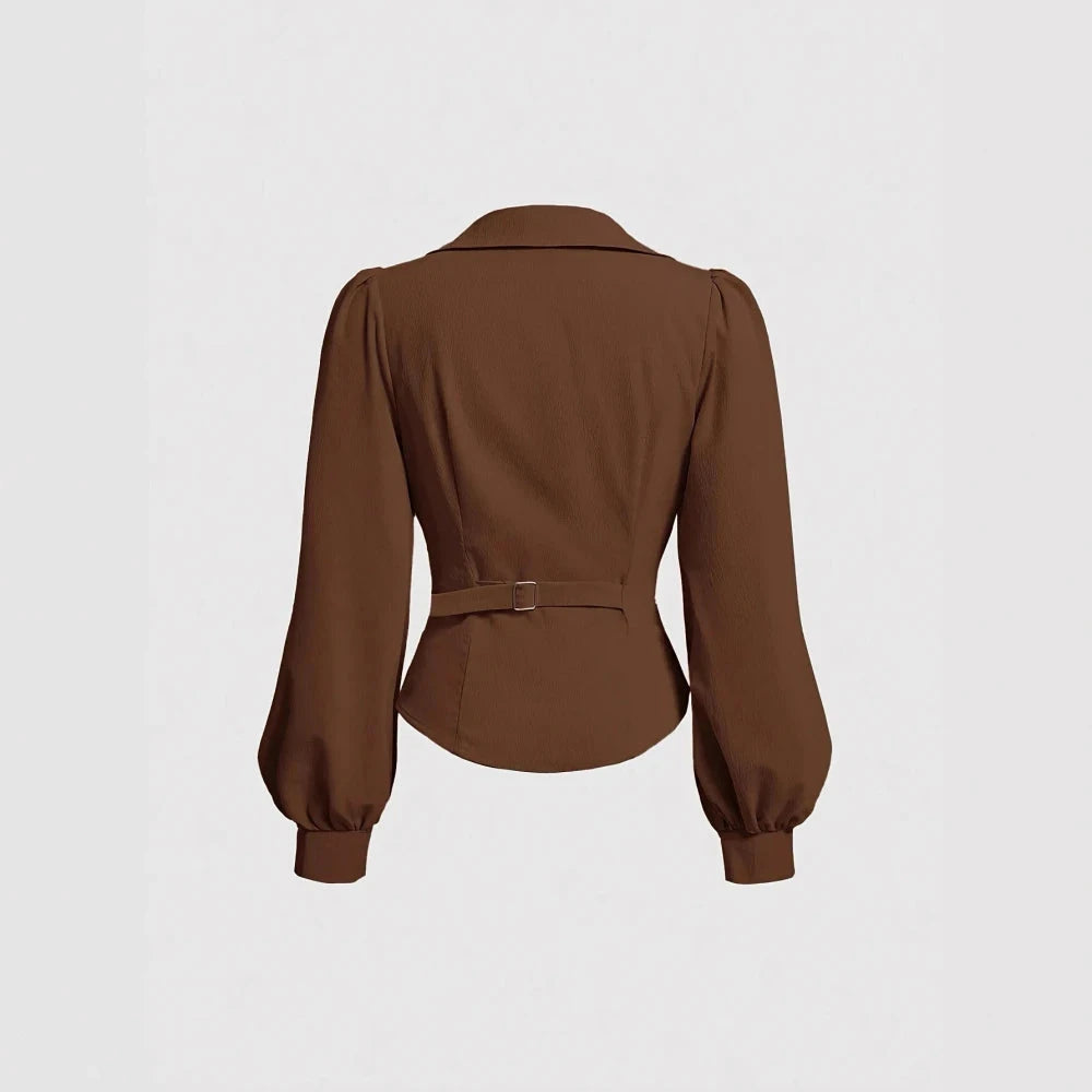 Blusa elegante vita arricciata