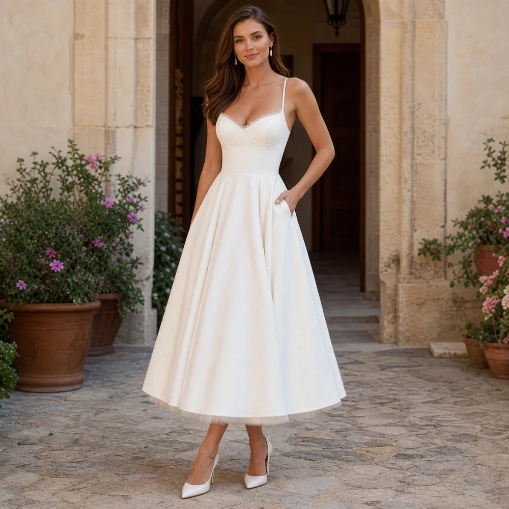 Selene Abito in Satin