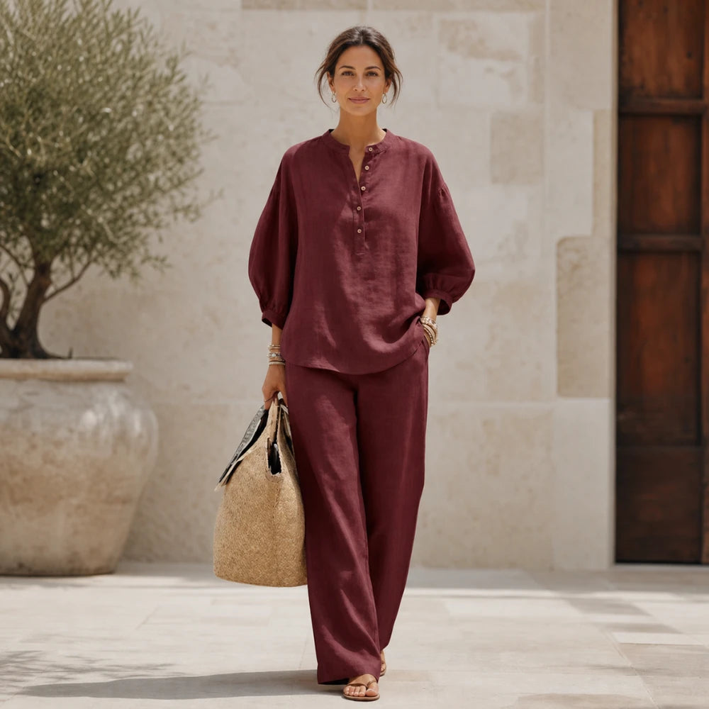 Macedo |Set Blusa, Pantaloni