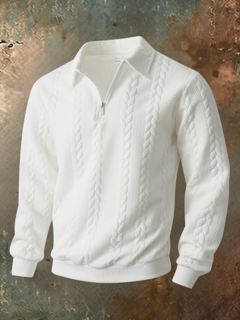 Julian | Elegante Maglione da Uomo con Lavorazione a Trecce