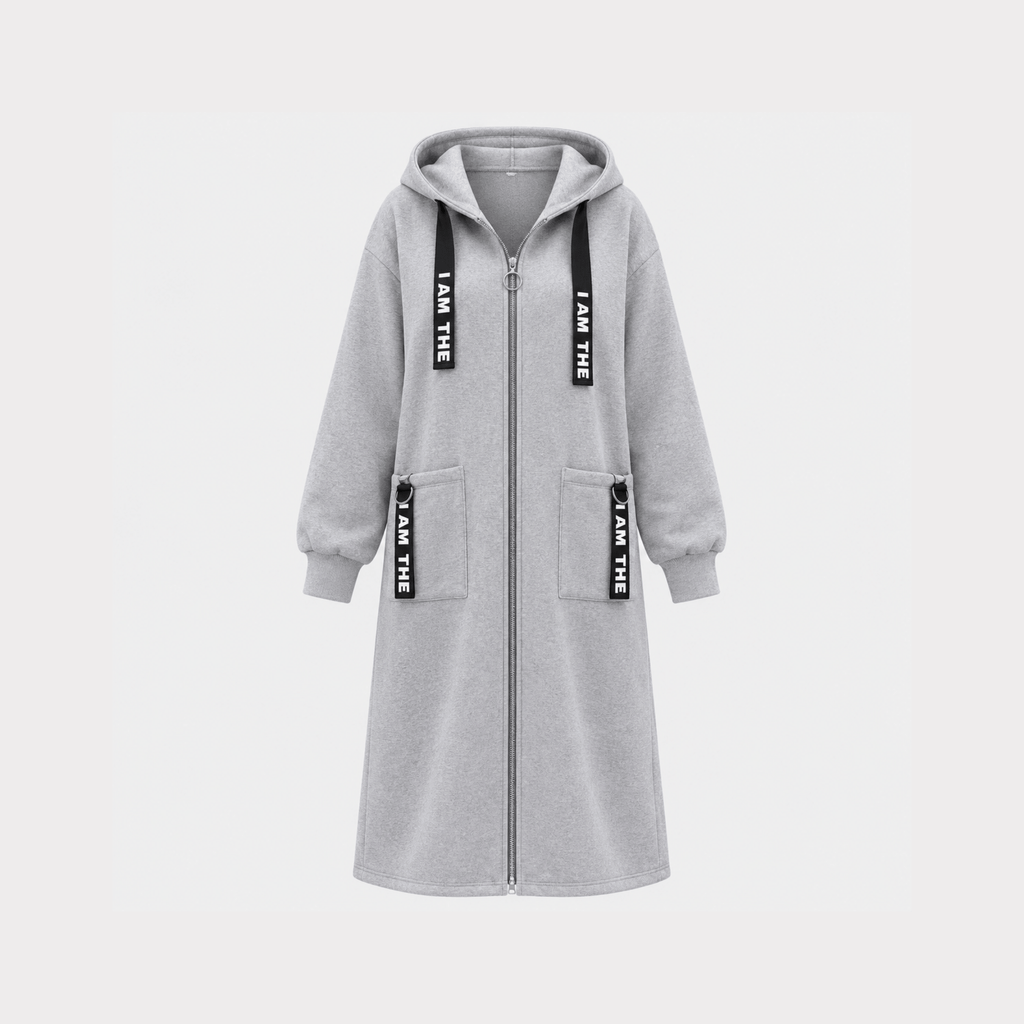 Cappotto oversize con cappuccio