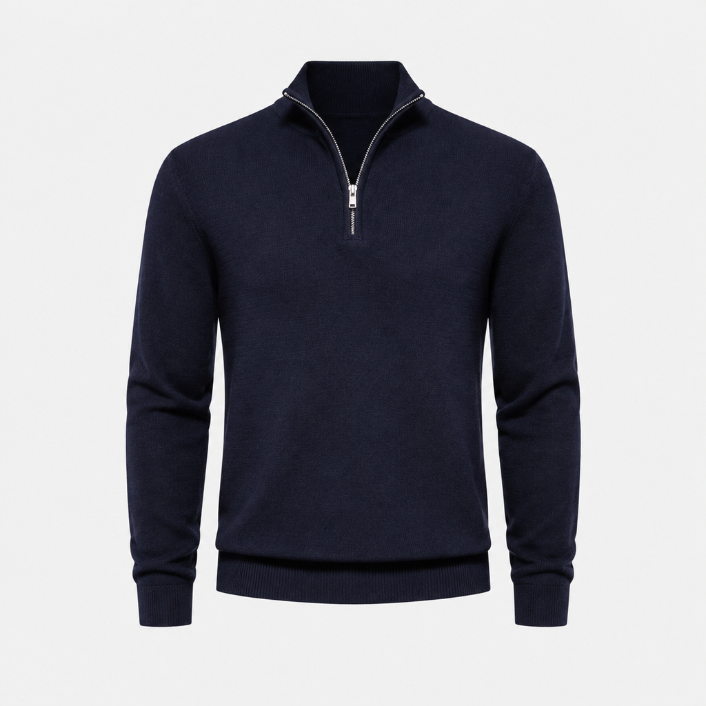 Maglione Collo Zip