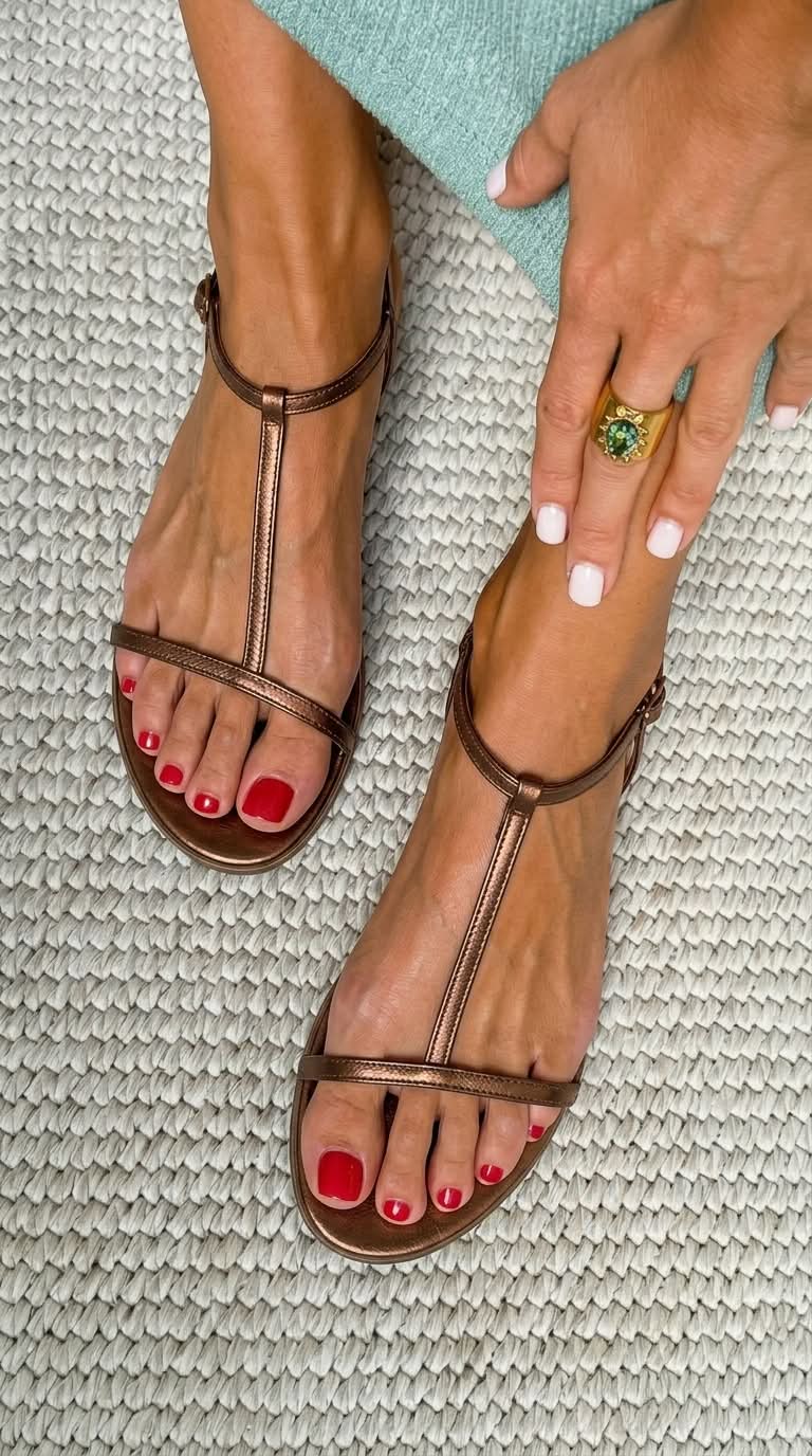 Bianca™ | Sandali Estivi Dorati