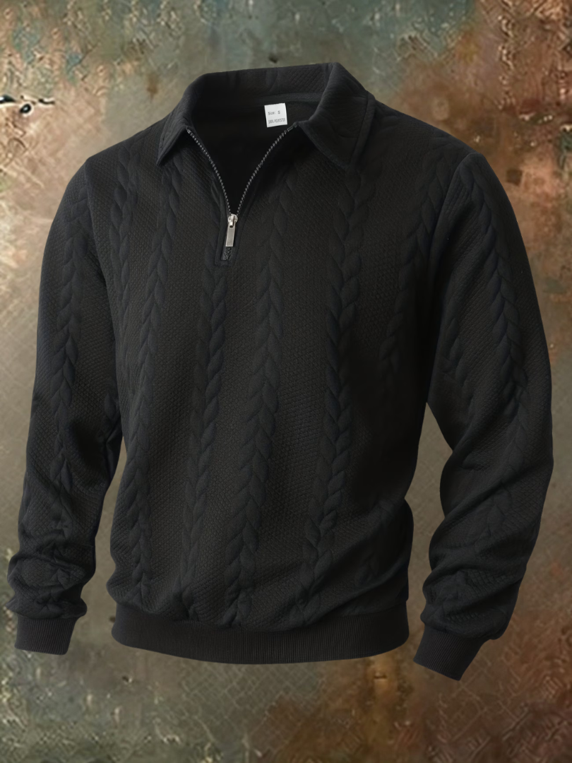 Julian | Elegante Maglione da Uomo con Lavorazione a Trecce
