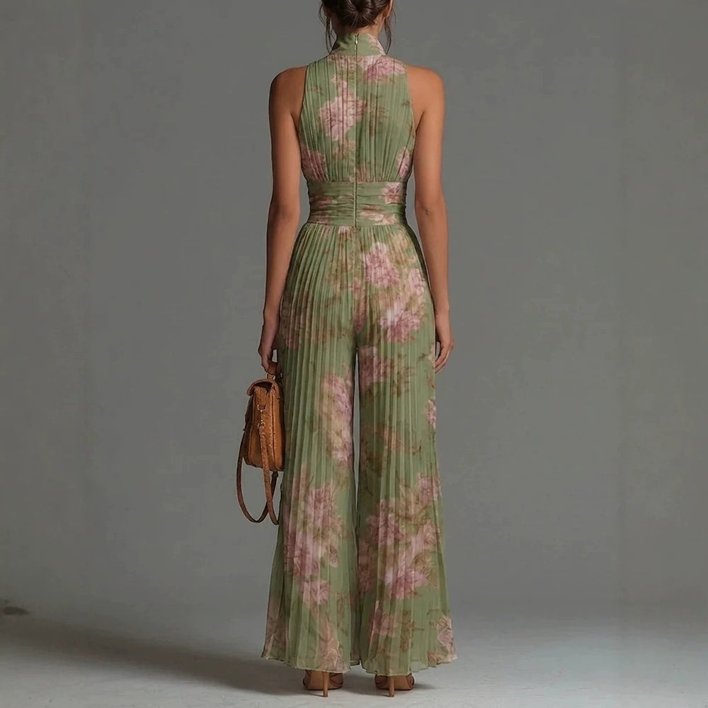 Sofia | Tuta in Chiffon Plissettato Floreale