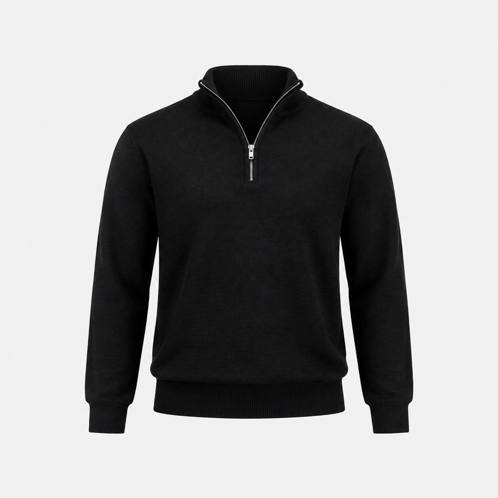 Maglione Collo Zip