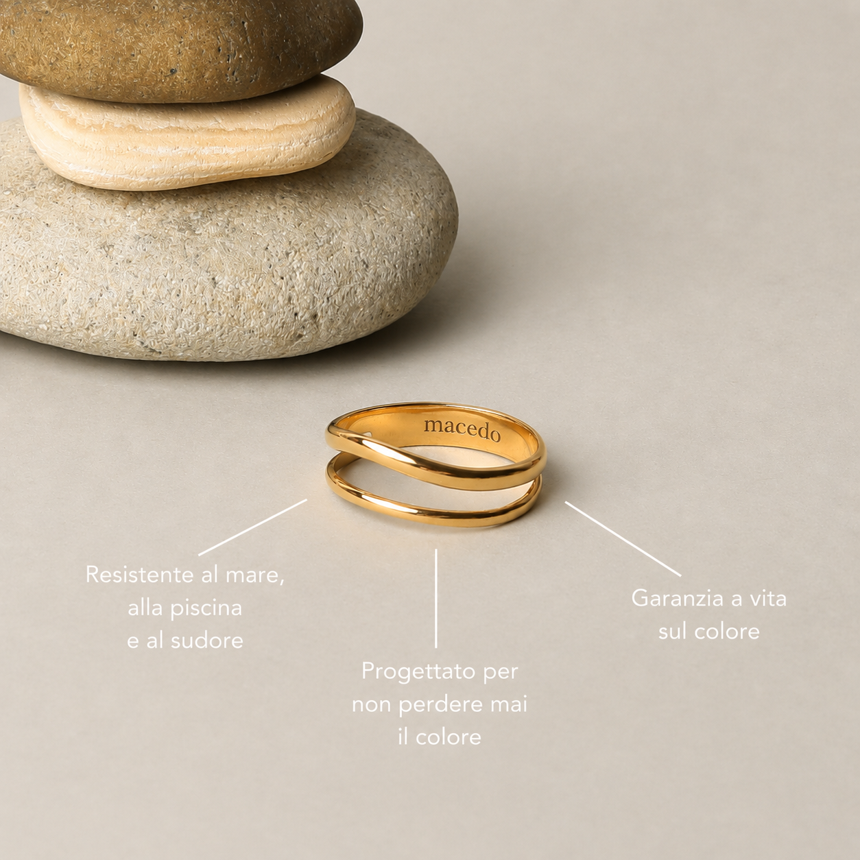 l'anello doppio "Breeze"