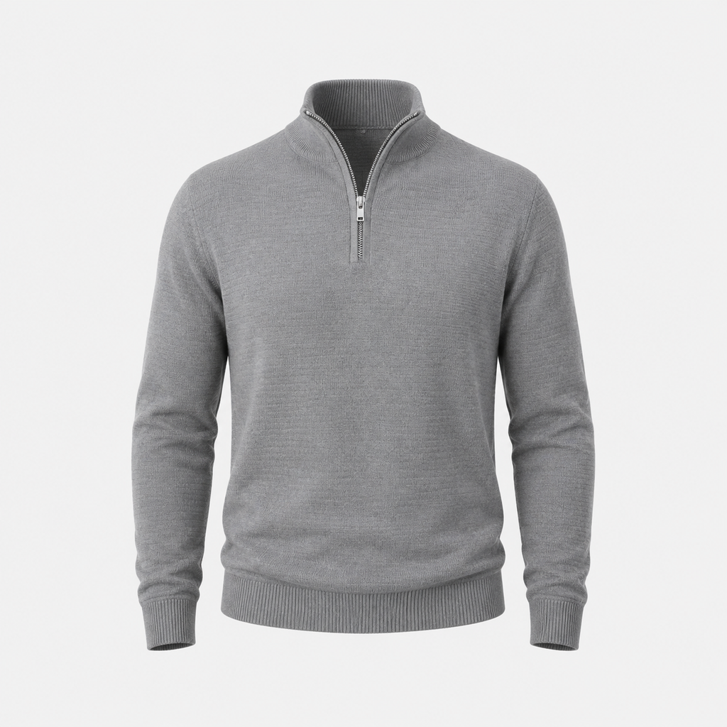 Maglione Collo Zip
