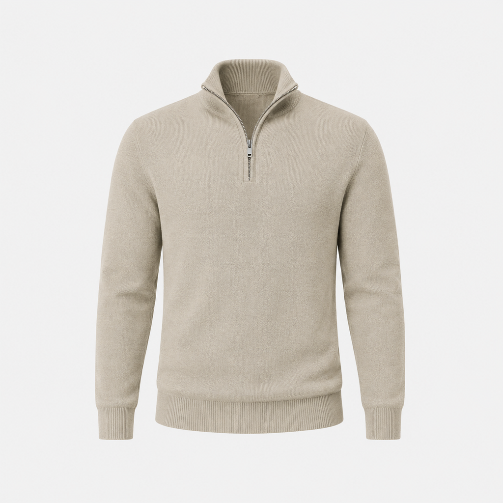 Maglione Collo Zip