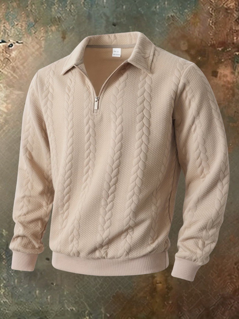Julian | Elegante Maglione da Uomo con Lavorazione a Trecce