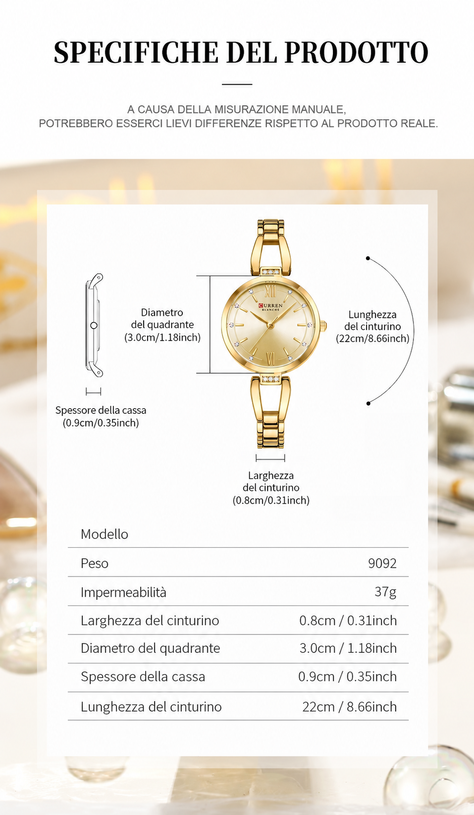 Orologio Ambra