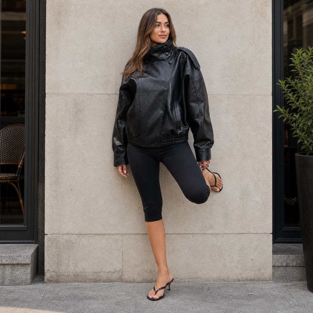 GIACCA MOTO PELLE