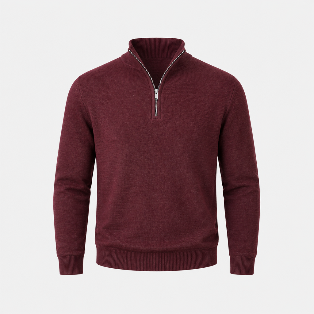 Maglione Collo Zip