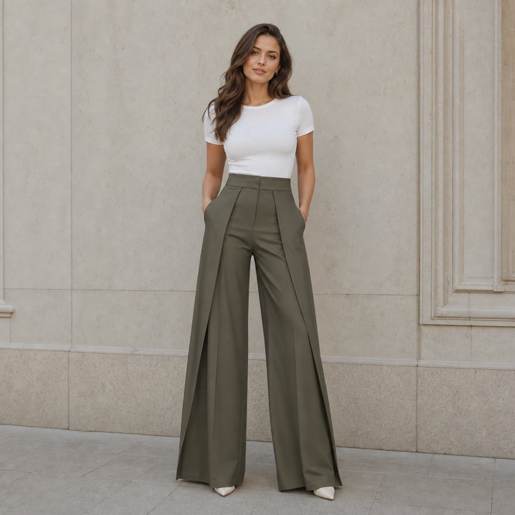 Pantaloni Larghi Minimalisti